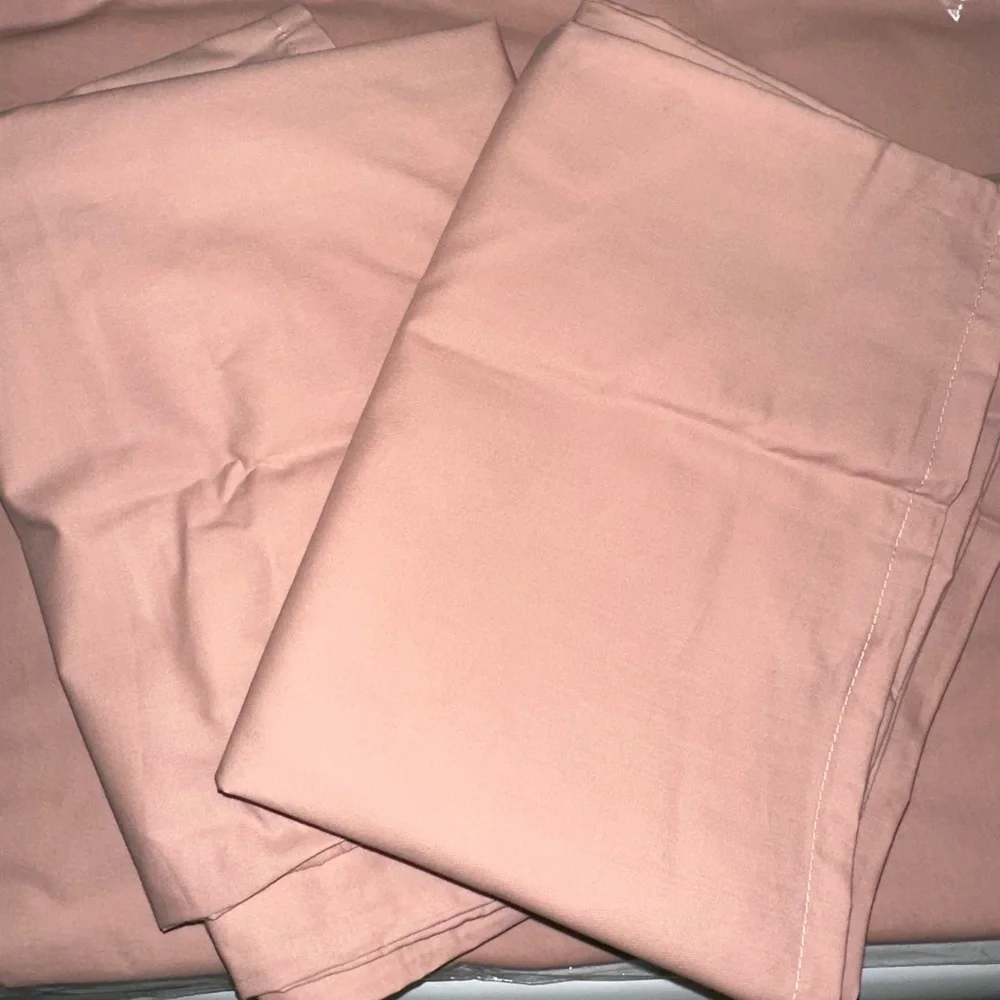 Brooklinen Blush Pink Full Duvet Cover and Pillowcases